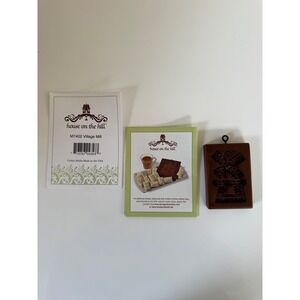 House on the Hill Village Mill Springerle Cookie Mold M7402 Windmill Brown USA